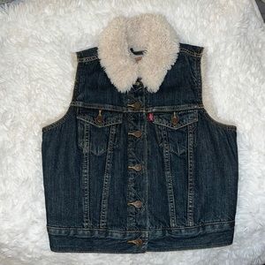 Levi’s faux fur vest